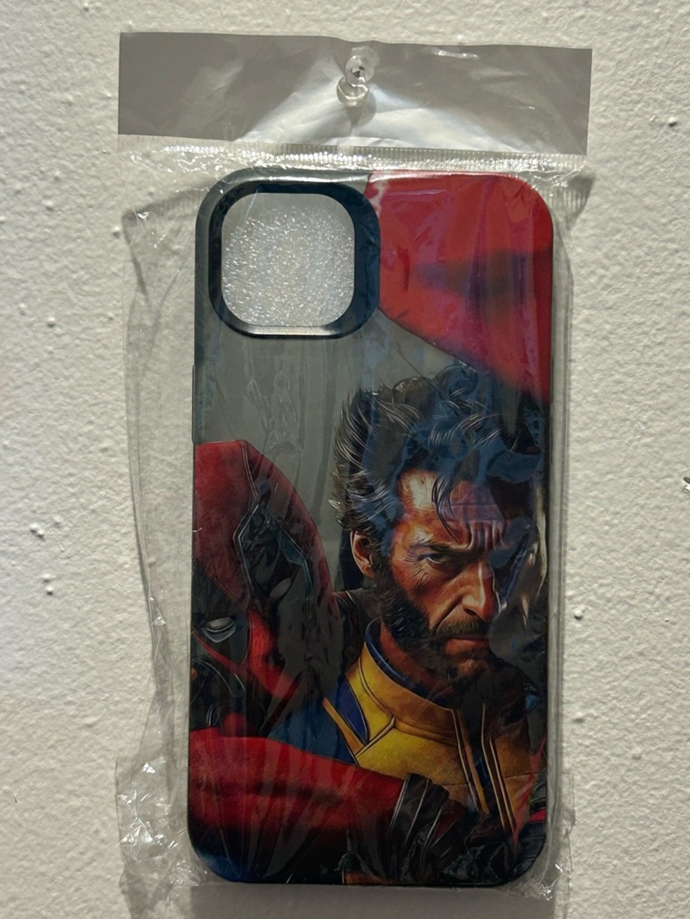 Red Wolverine & Deadpool Graphic Phone Case 14 plus - Protective Mobile Cover